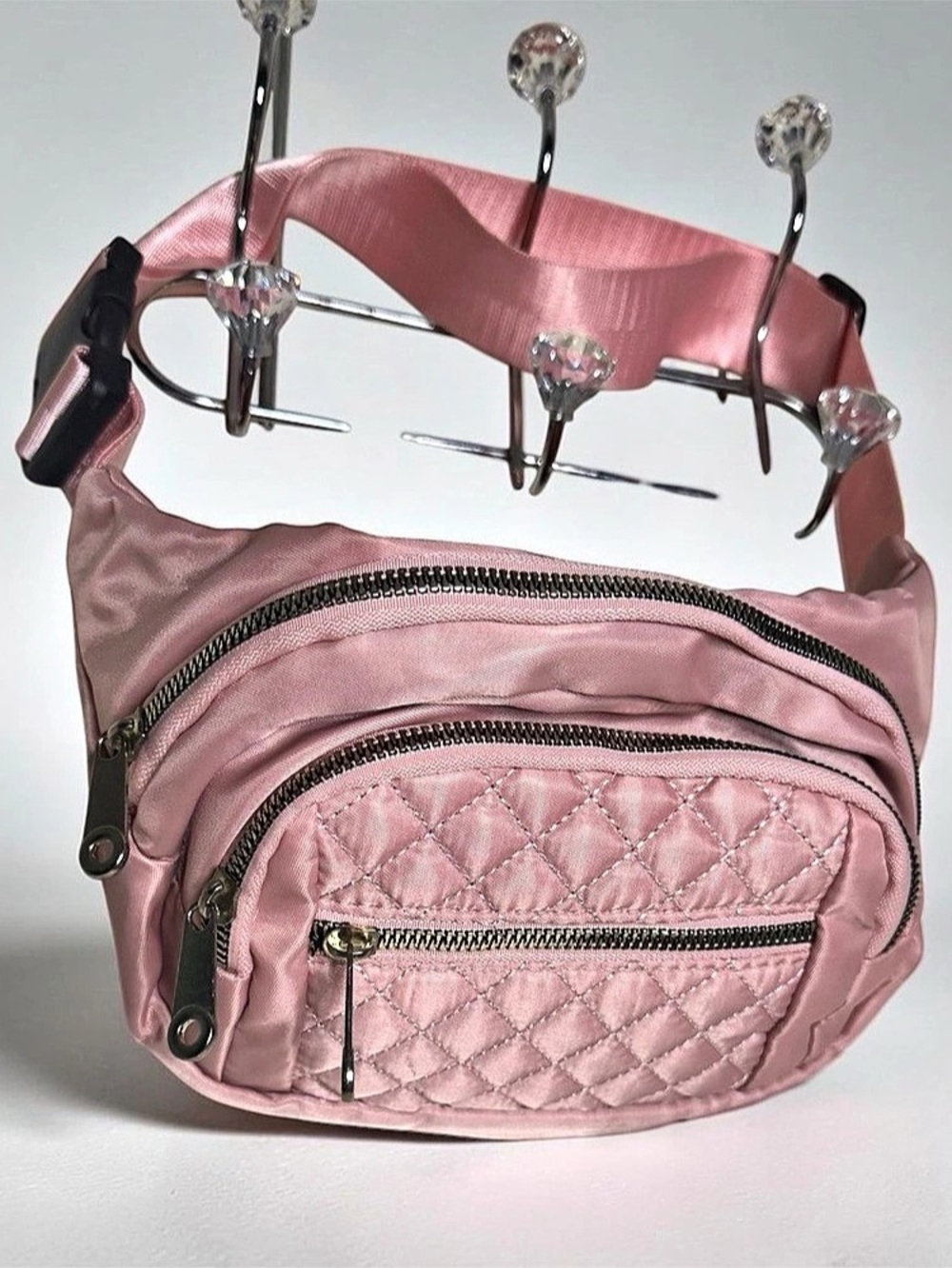 Quilted Crossbody Bag in Pink NWT